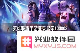 英雄联盟手游错误代码100003解析与解决方案