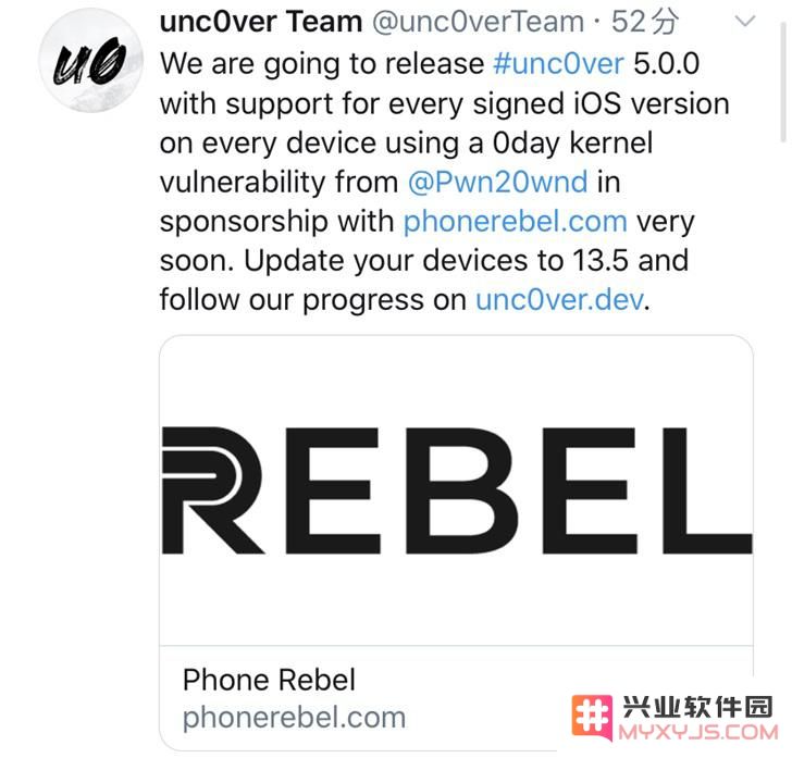 即将发布的最新版 unc0ver 越狱工具将全面支持 iOS 13.5 系统，敬请期待新特性