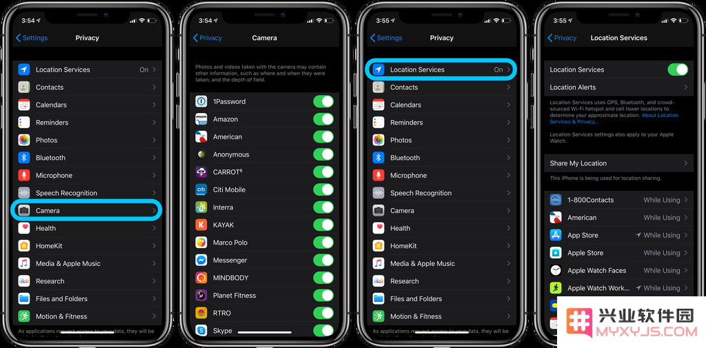 如何查看哪些应用程序已获得访问 iPhone 摄像头和麦克风的权限？
