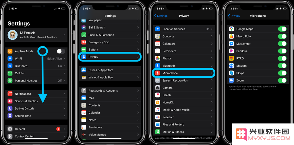 如何检查哪些应用可以访问 iPhone 的摄像头和麦克风？
