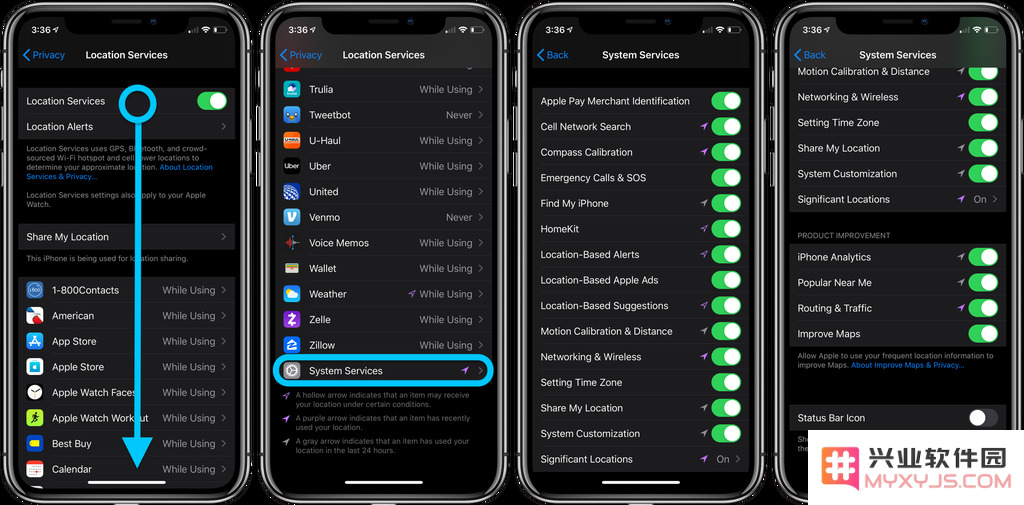 如何查看哪些应用有权访问 iPhone 的位置数据信息？
