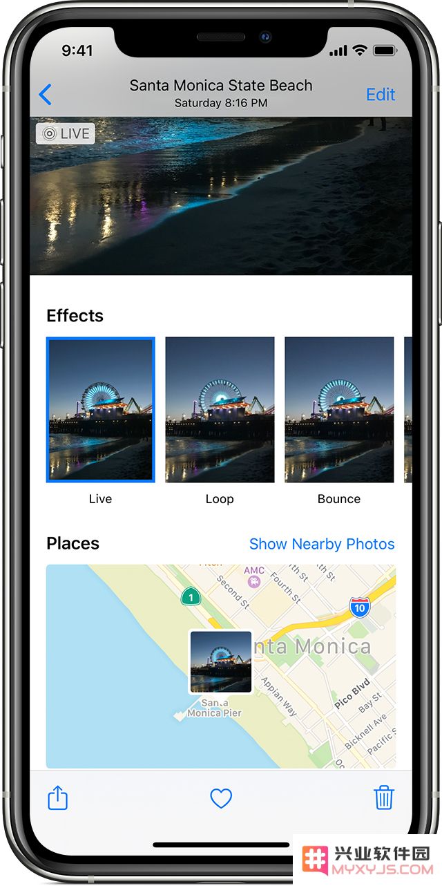 iPhone 11 如何为实况照片添加效果并设置为墙纸？