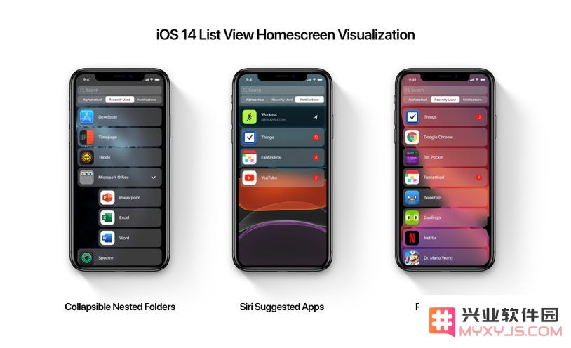 iOS 14 最新渲染图：iPhone 桌面布局发生改变