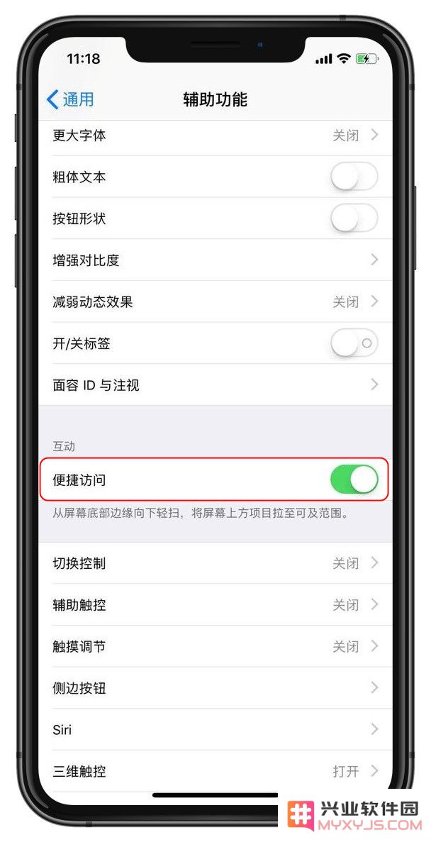 如何在 iPhone 11 Pro Max 上启用单手操作？