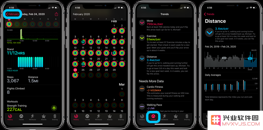 如何在 Apple Watch 上追踪步数、距离及爬楼层数？
