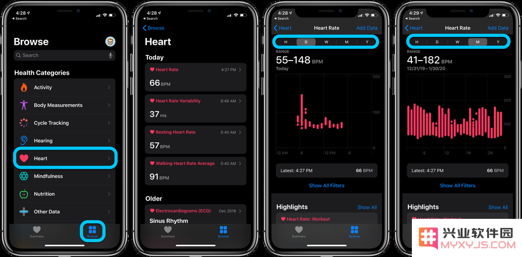 Apple Watch 教程：如何查看心率记录？