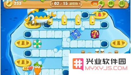 保卫萝卜2冰岛关卡135三星金萝卜获取全攻略详解与通关图文分享