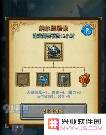 不思议迷宫纳尔逊雕像的建造方法和详细属性效果解析