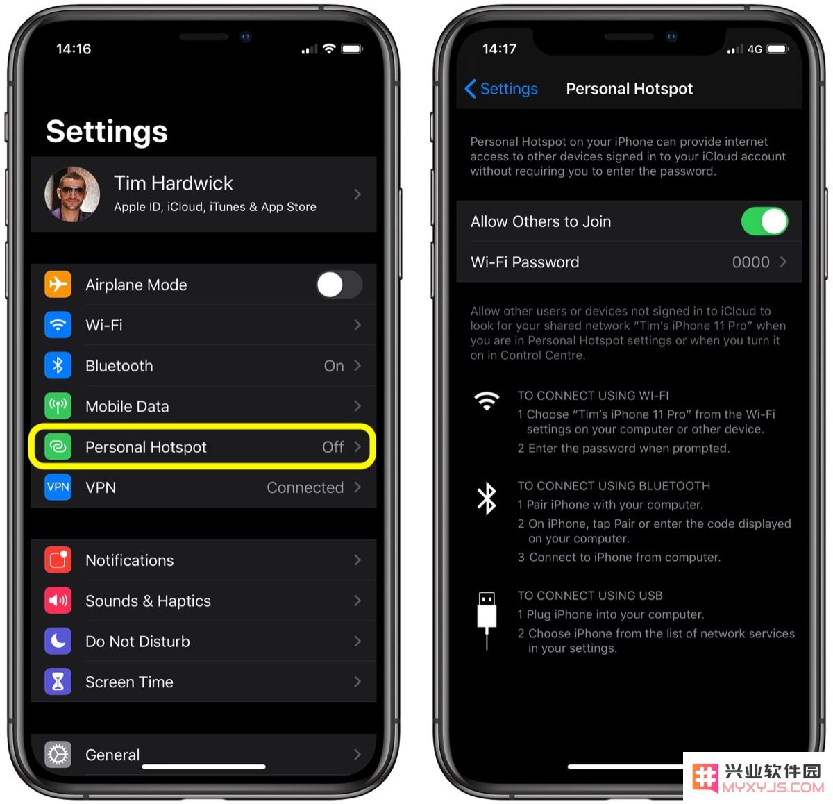 如何在使用 iPhone 或 iPad 时启用和设置「即时热点」功能以便共享网络连接
