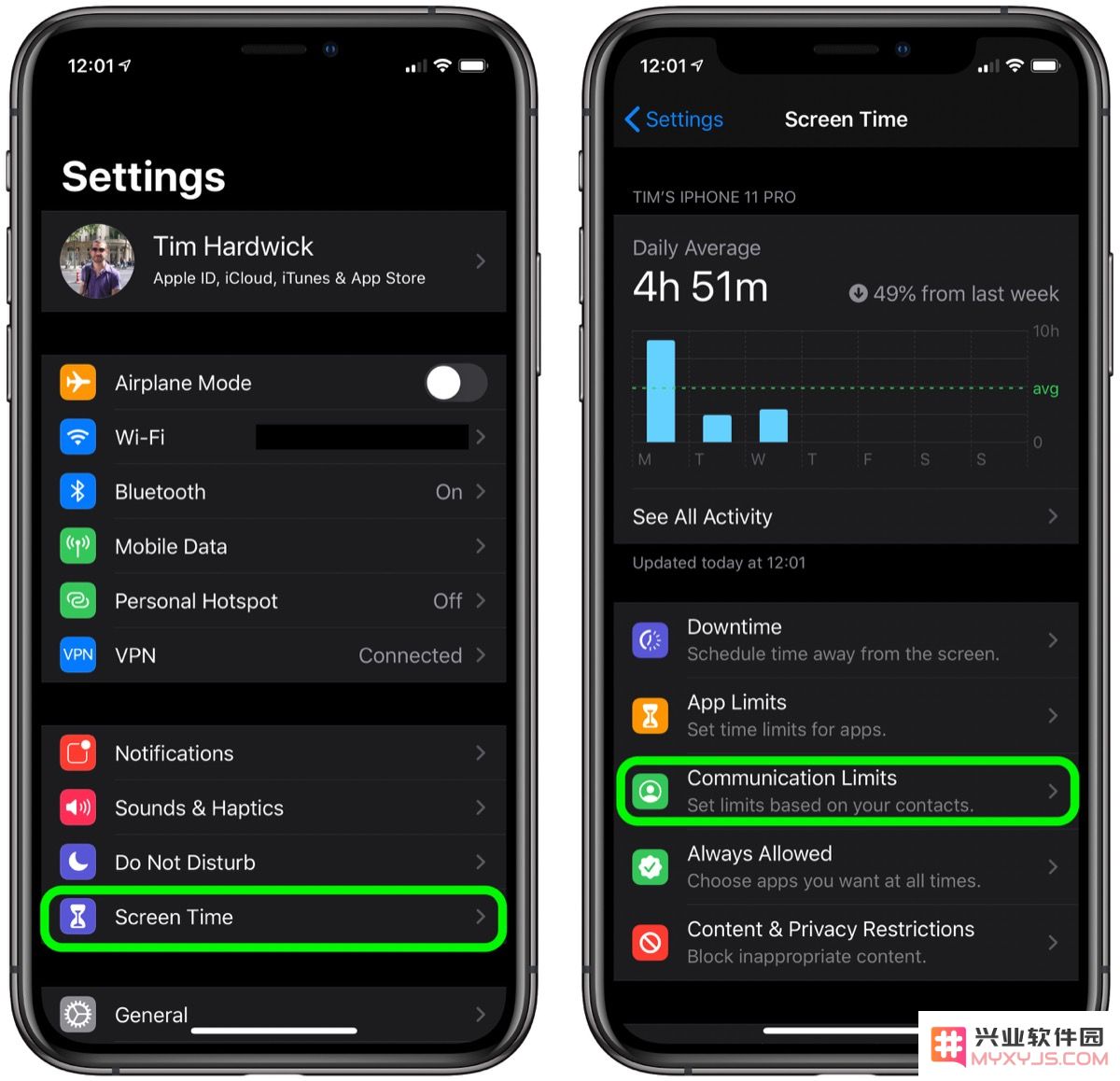 在 iPhone 中如何为孩子配置「屏幕时间」与「通讯限制」的详细设置步骤及注意事项