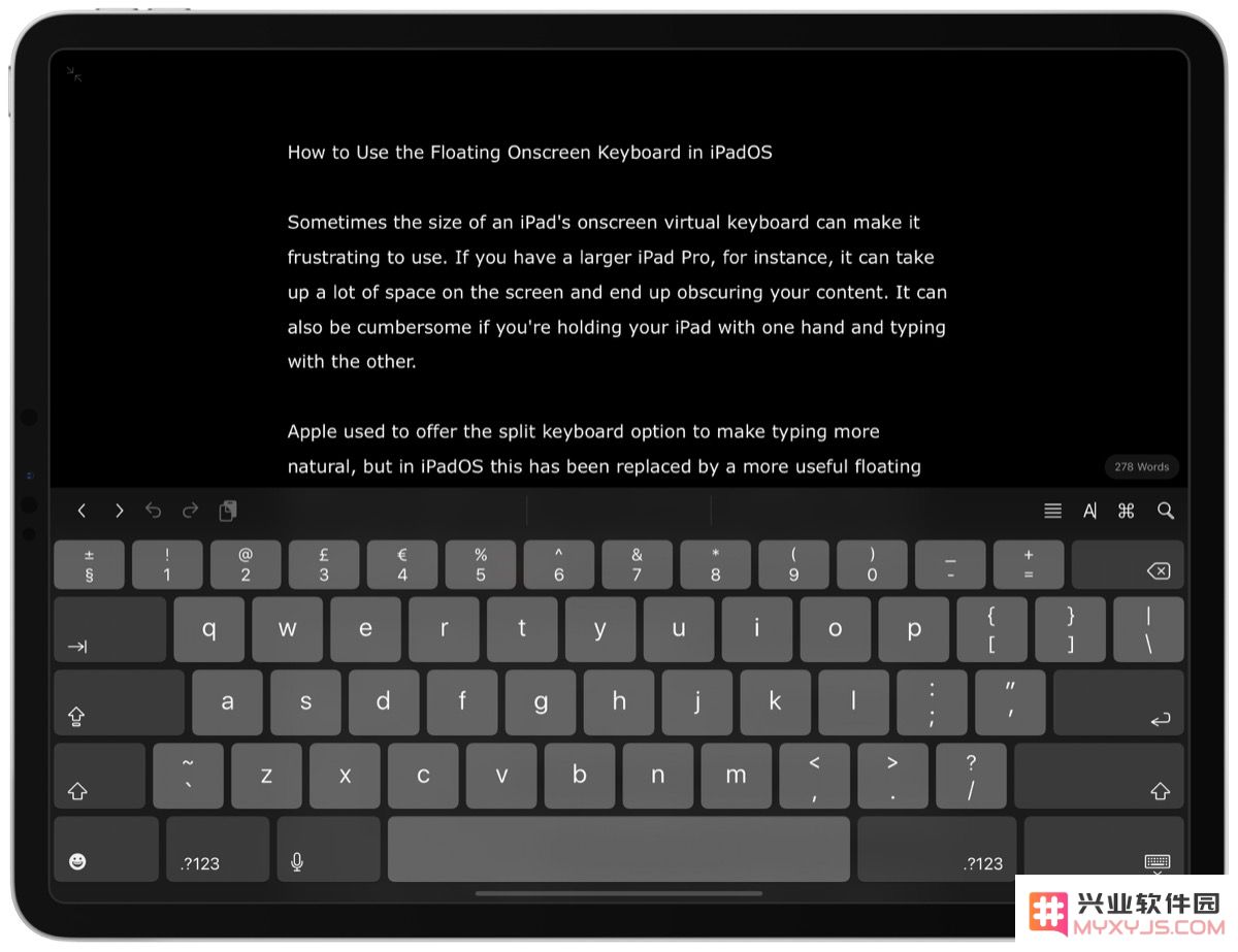 iPadOS 使用指南 | 学习如何在您的 iPad 上启用和使用屏幕浮动键盘的详细步骤