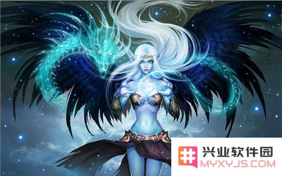 英雄联盟曙光女神高清原画