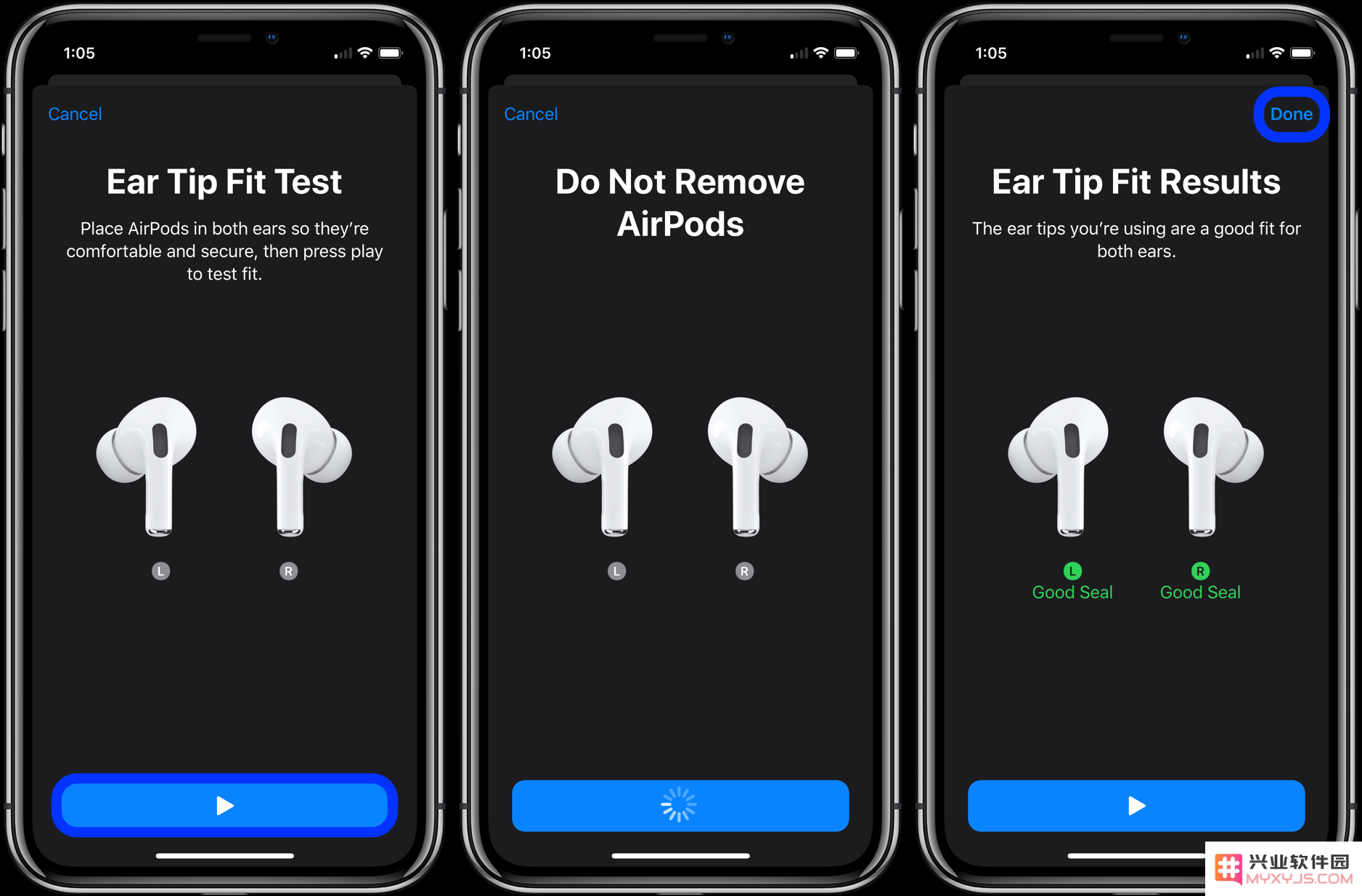 AirPods Pro 使用教程：如何更换耳塞以及进行耳塞贴合测试？