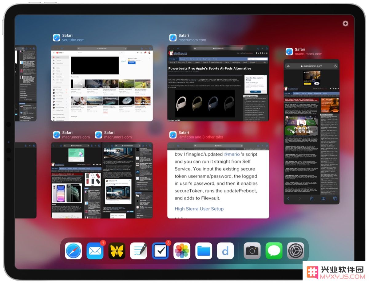 如何在 iPadOS 中使用 AppExposé 展开同一应用多窗口显示？