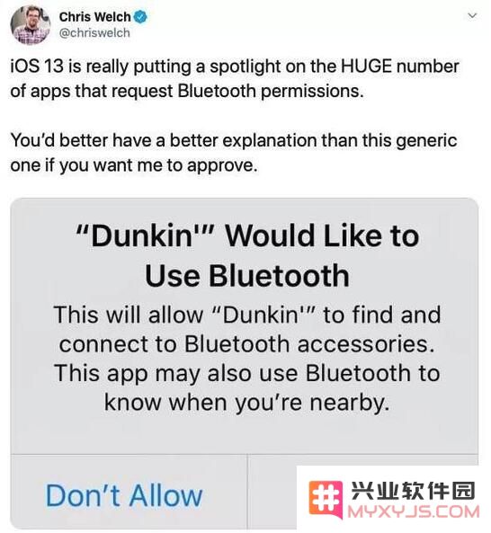 更新 iOS 13 后，不少 App 提示蓝牙权限申请是什么情况？