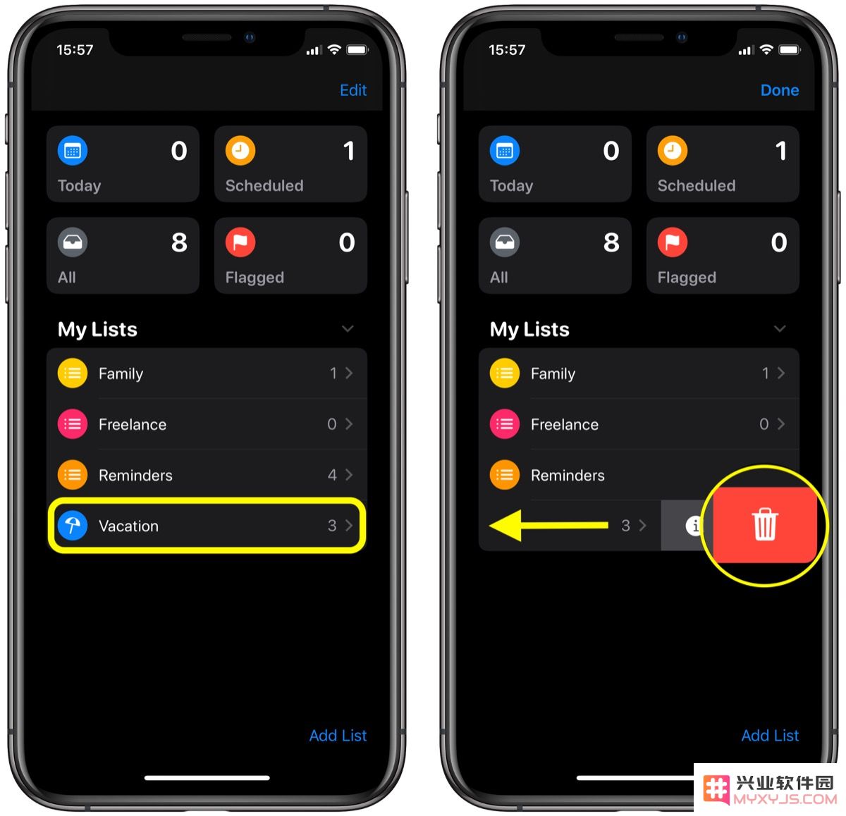 iOS 13 教程：如何在 iPhone 删除「提醒事项」的提醒列表？