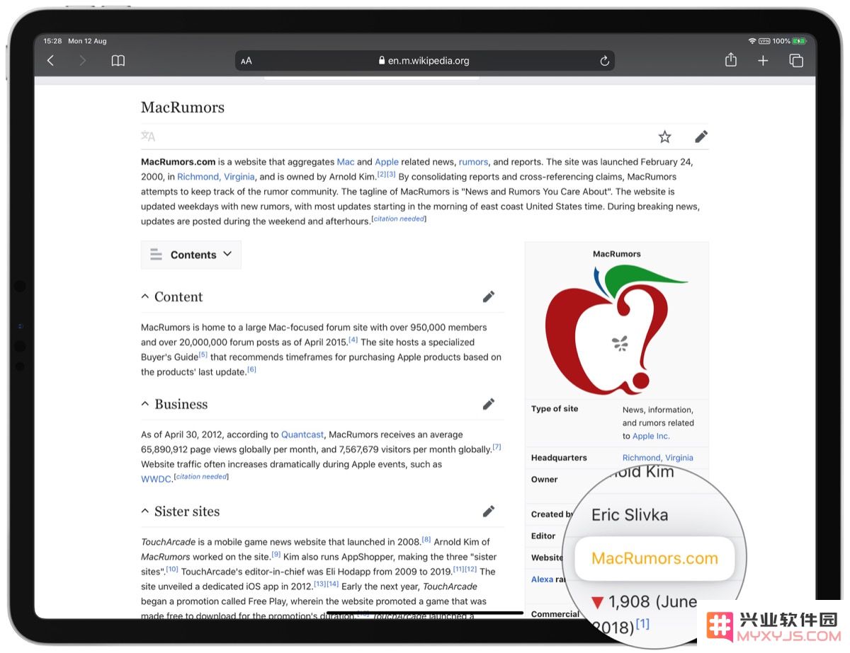 如何在 iPadOS 上通过 Safari 中的链接在新窗口中打开？