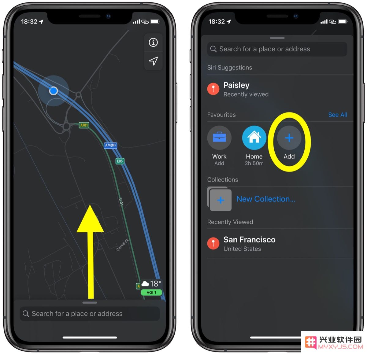 iOS 13 教程：如何在系统地图中将地点添加至收藏夹？