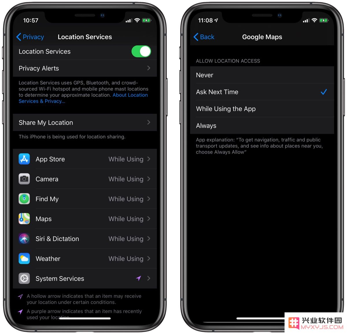 如何在 iOS 13 中限制应用程序的位置访问权限？