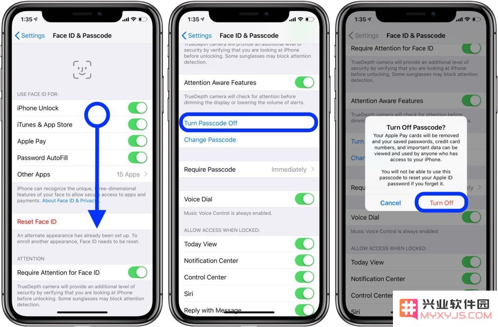 如何为 iPhone 和 iPad 更改密码或关闭密码？