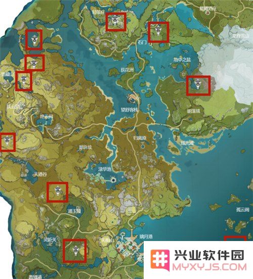 原神地灵龛位置分布须弥