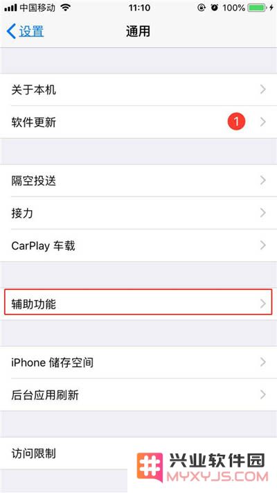 苹果iPhone XS手机三指缩放设置方法