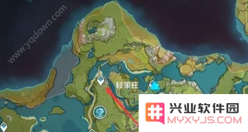 原神岩尊像寻找碎片瀑布