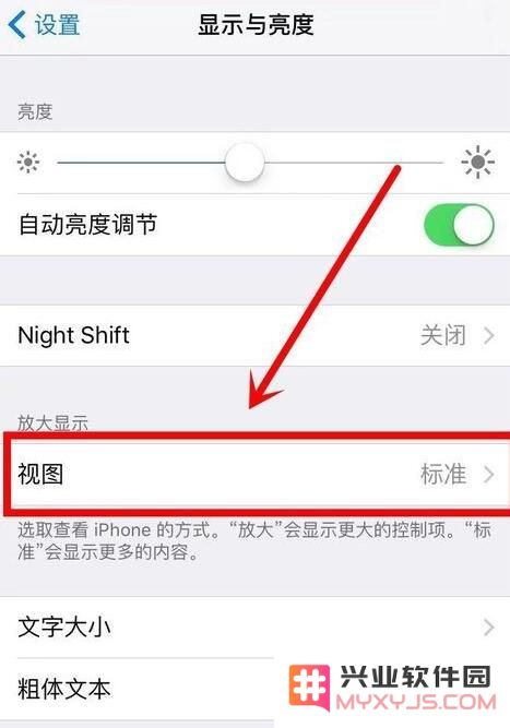 iPhone XR 如何放大图标和文字？