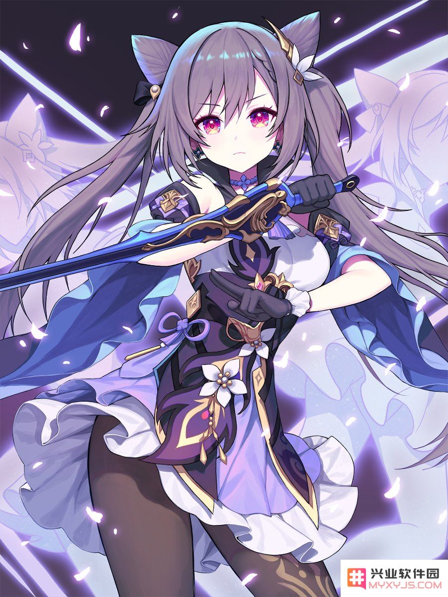 二次元原神刻晴开襟图片