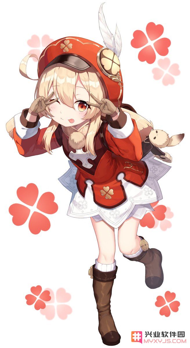 原神可莉去掉所有服装图片