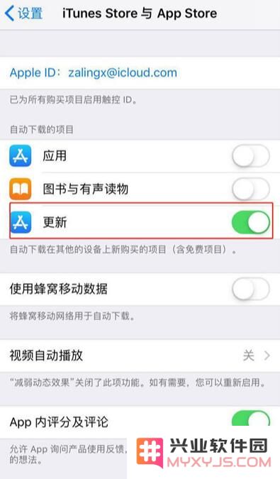 iPhone XS Max 如何关闭软件自动更新？