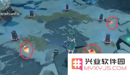 原神雪山三个火灵绕圈攻略