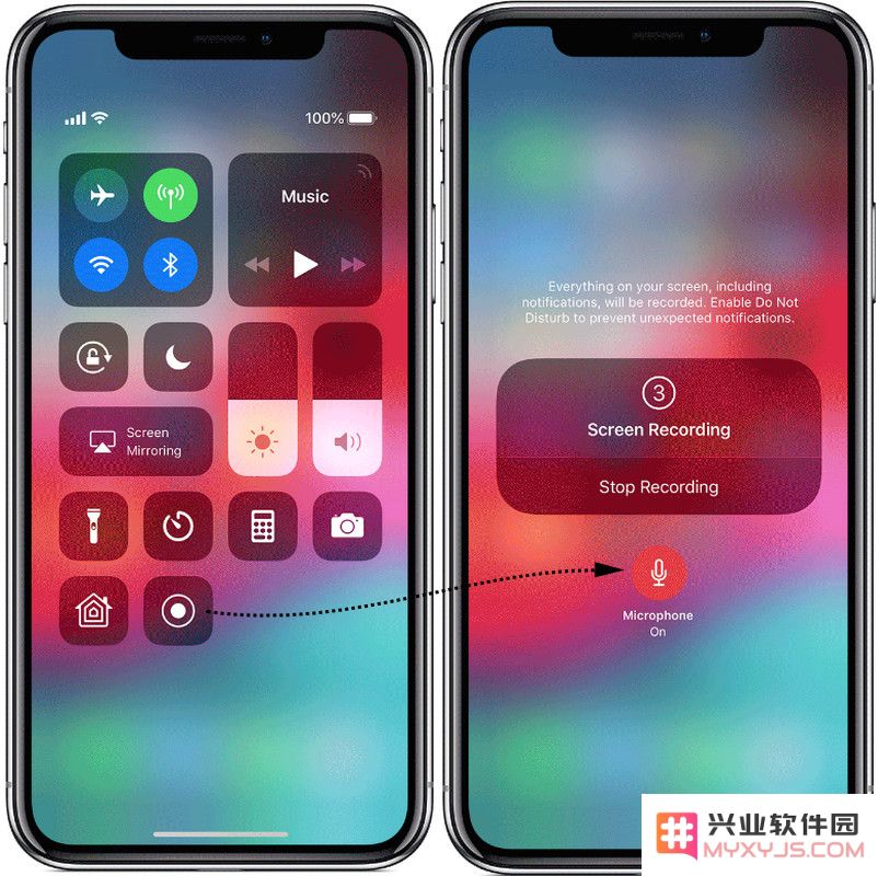 iPhone 如何在录屏时加入环境音？