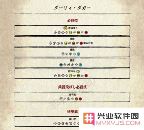 侍魂晓手机版出招表