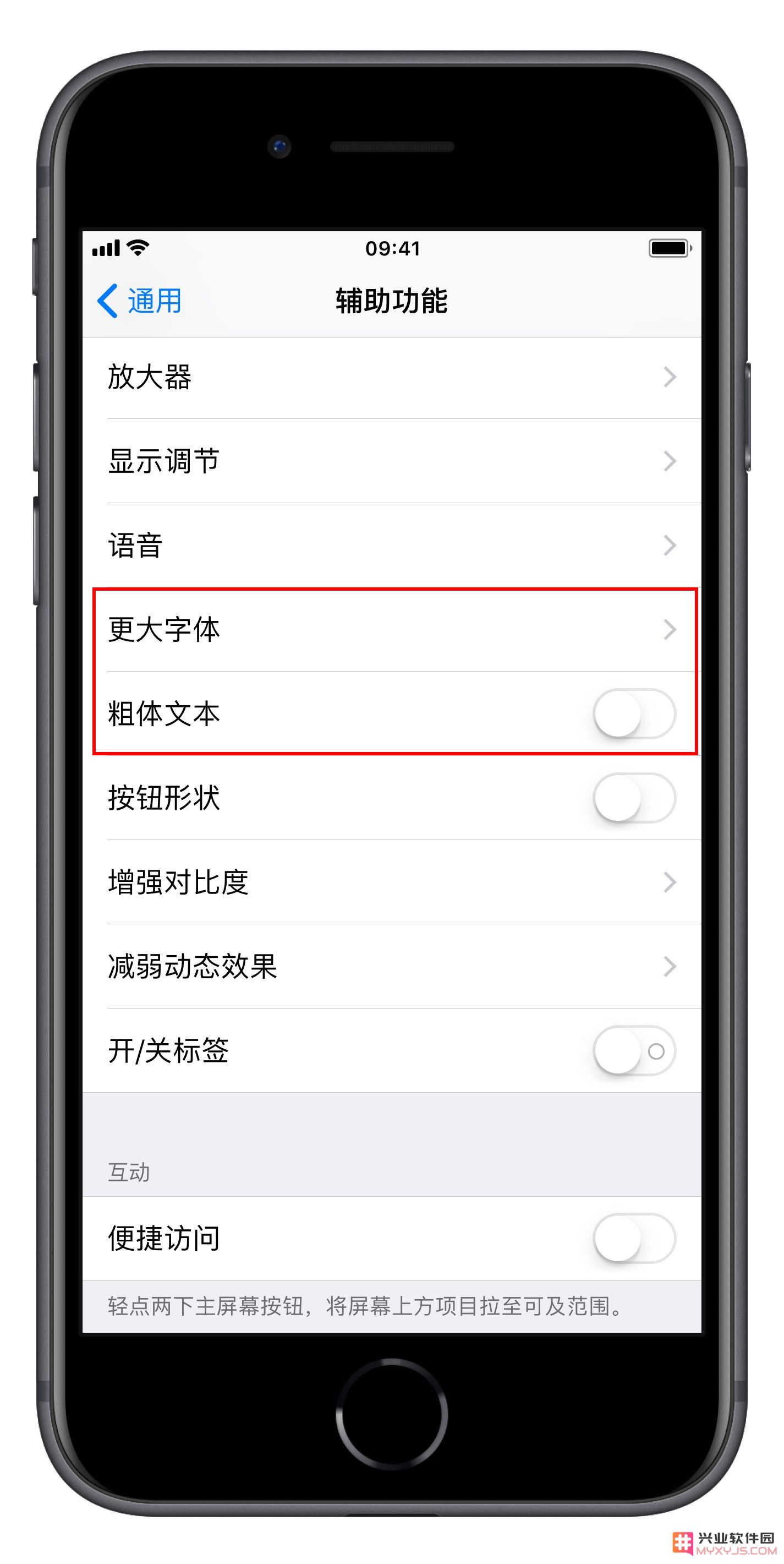 教你在 iPhone 上设置更大的字体