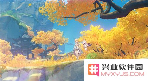 原神前往标记地点附近留影