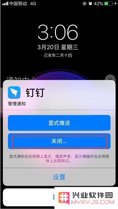 苹果iPhone XS Max手机关闭应用通知方法