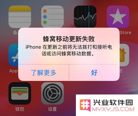 如何解决 iPhone 无服务以及提示蜂窝移动网络更新失败或出错的问题？
