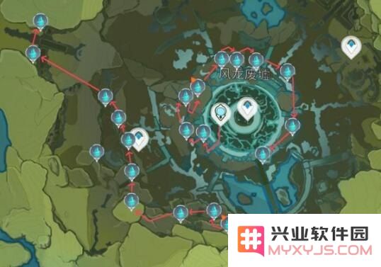 原神庆云顶水晶块分布图